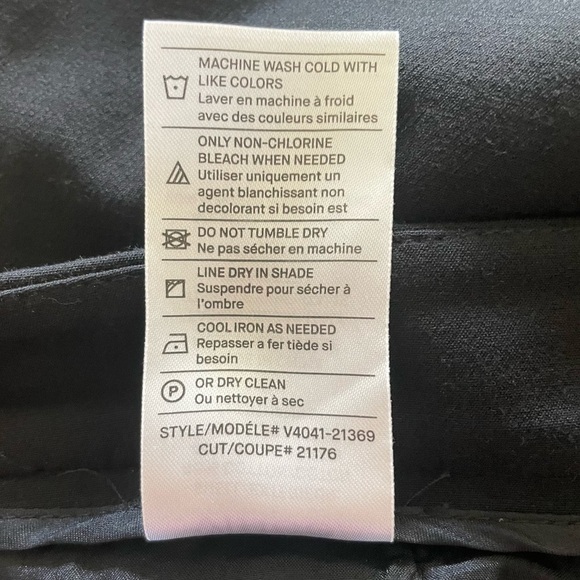 VINCE Stovepipe Cropped Straight Black Trousers Work Pants Size 8 NWOT - Picture 7 of 8